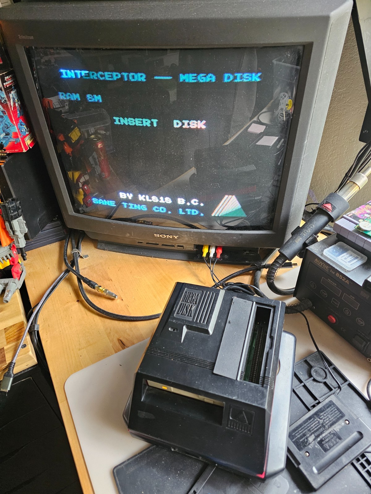 Sega Mega Disk Interceptor Sega Genesis 3.5″ Floppy Add On – See Video
