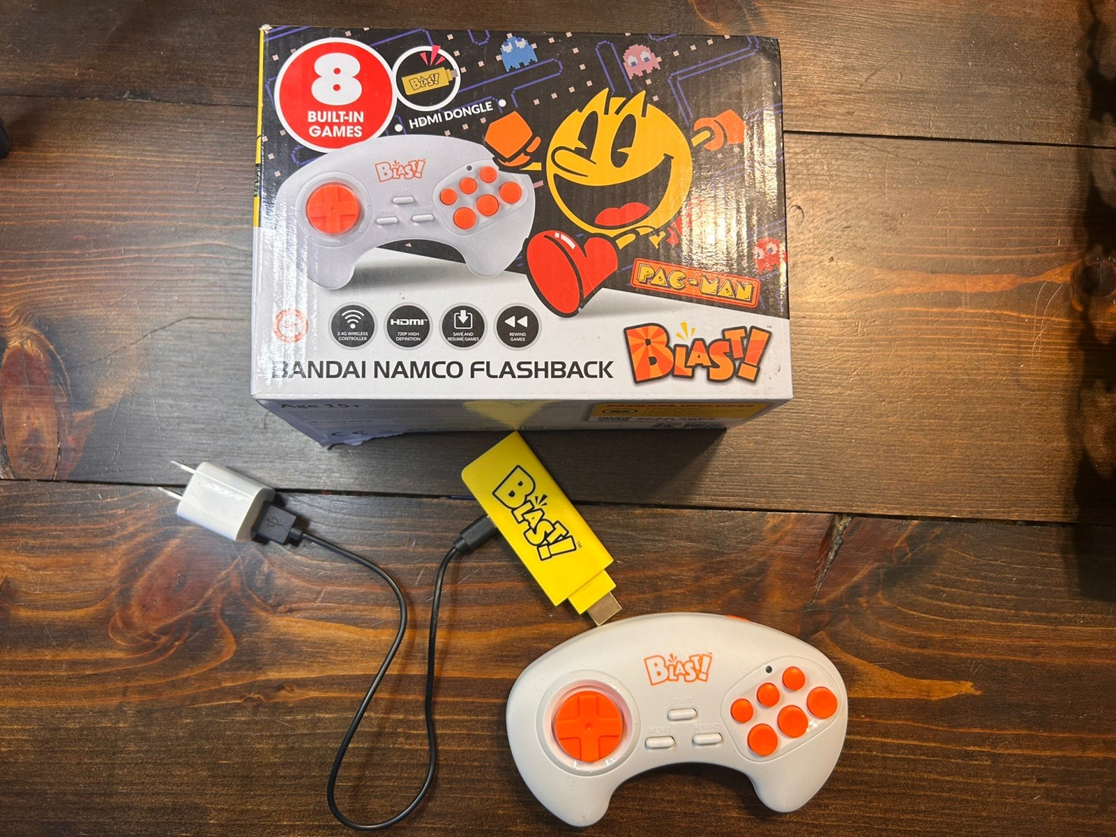 Bandai Namco Pacman Flashback Blast Plug & Play Console ~ Tested & Working