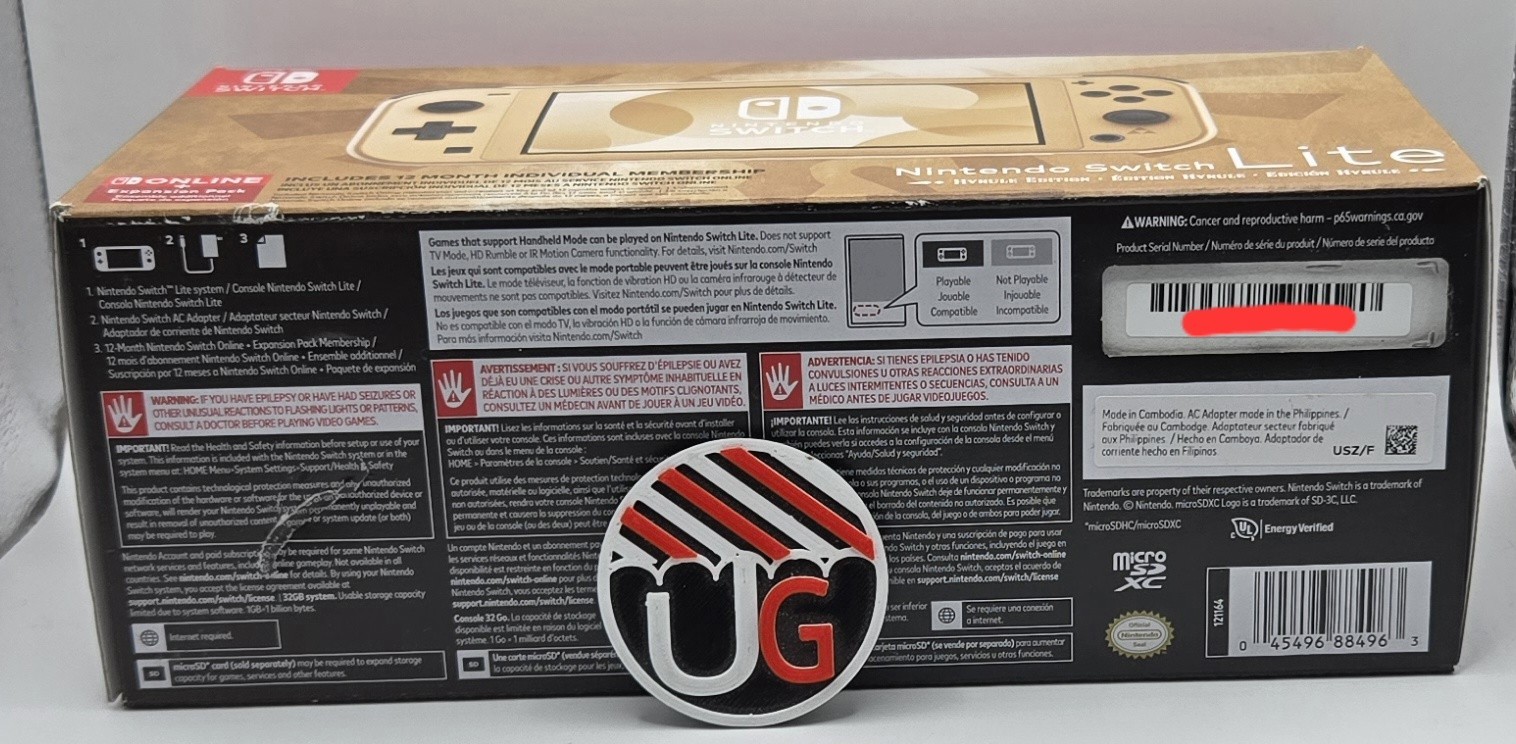 NEW Nintendo Switch Lite Hyrule Edition Gold (Includes 12 month Membership)