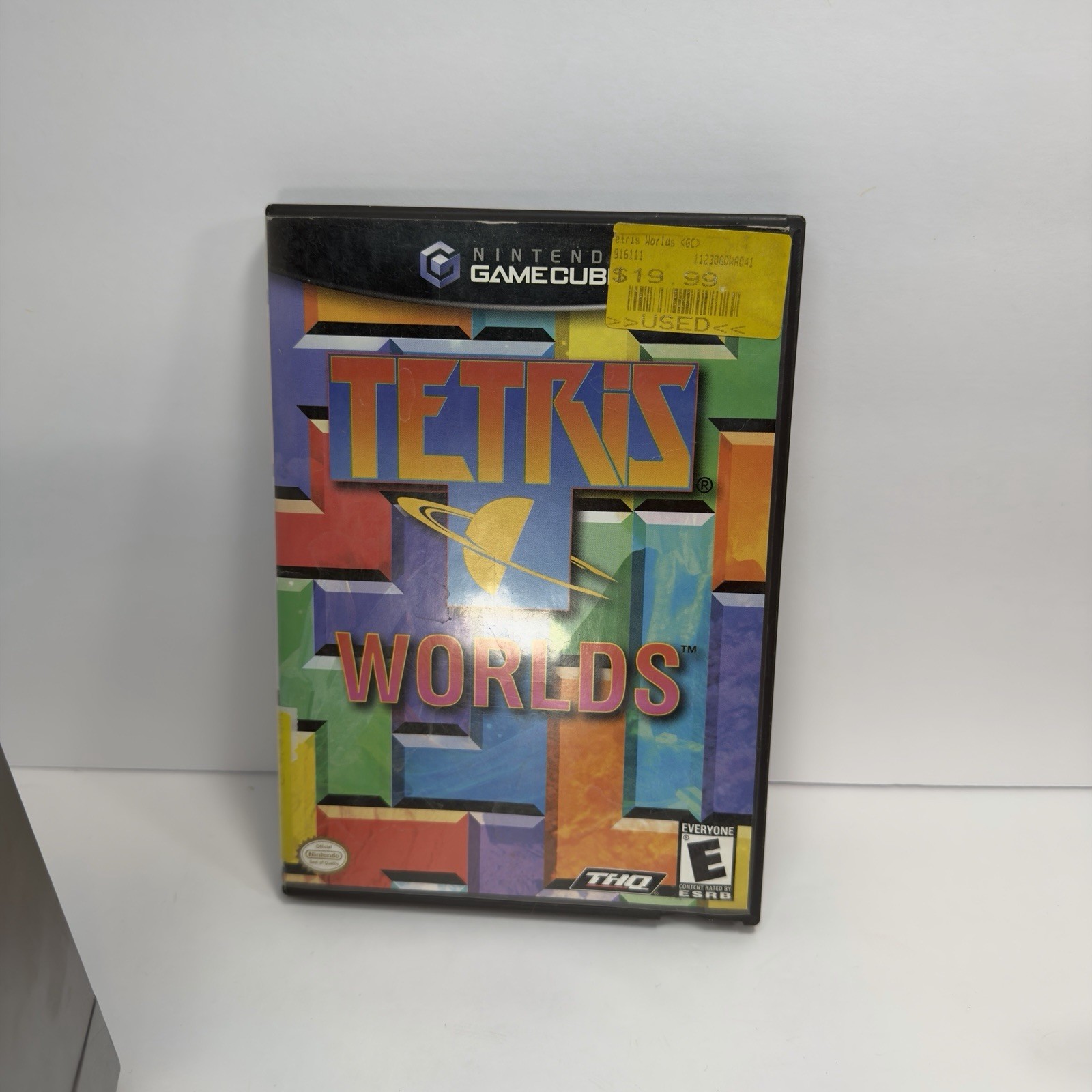 Nintendo GameCube Silver Console OEM Bundle Tetris Worlds CIB Tested Works