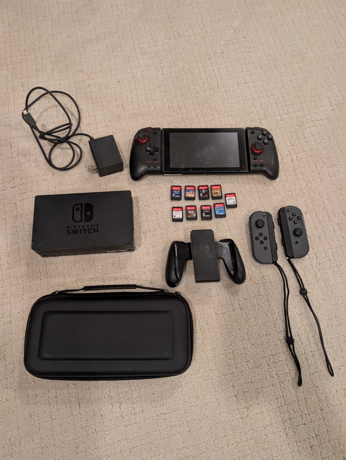 Nintendo Swith 32GB – multiple games – 128gb SD card – custom controller
