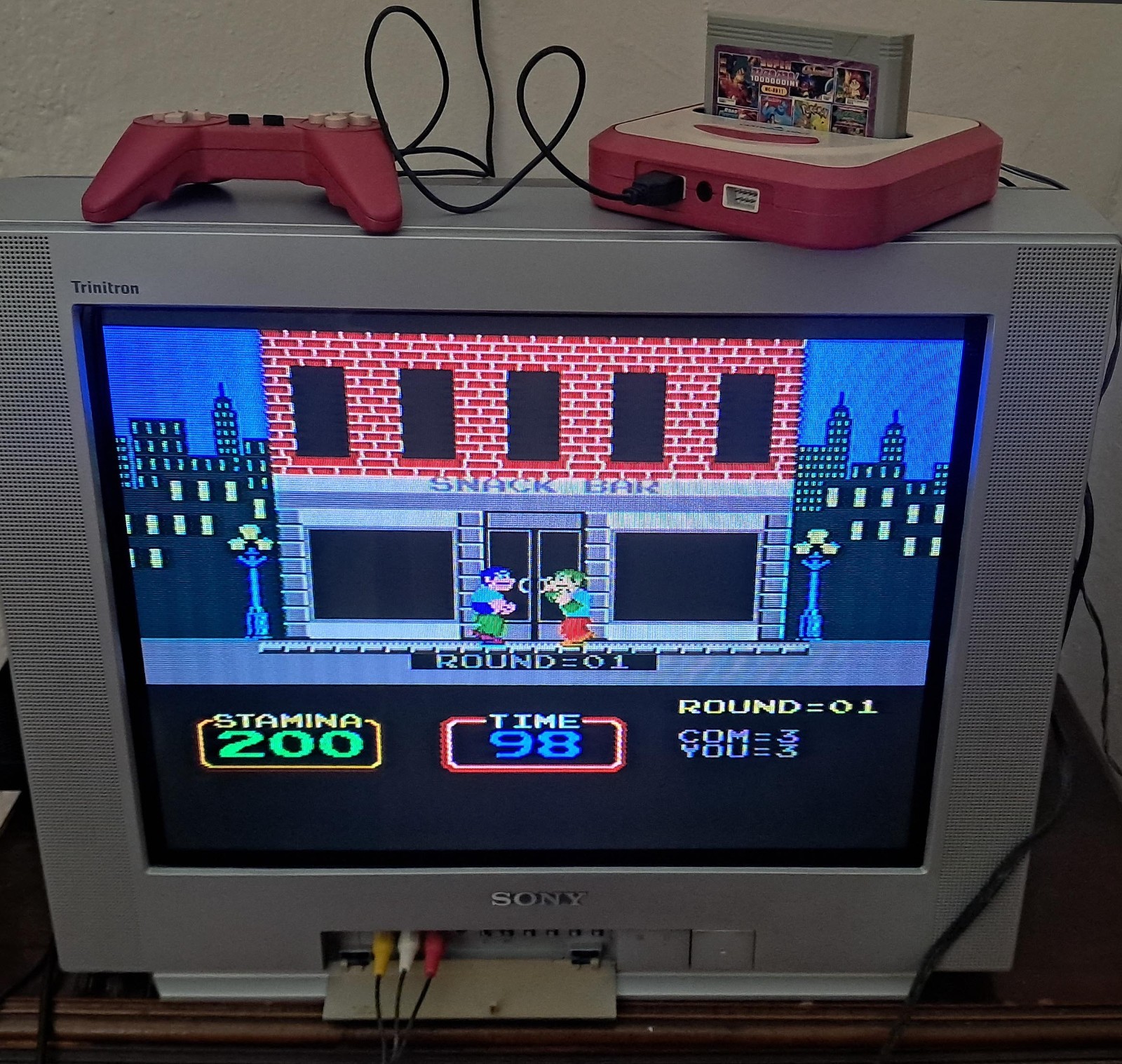 Micro Genius S1-B Vintage Console Set Red