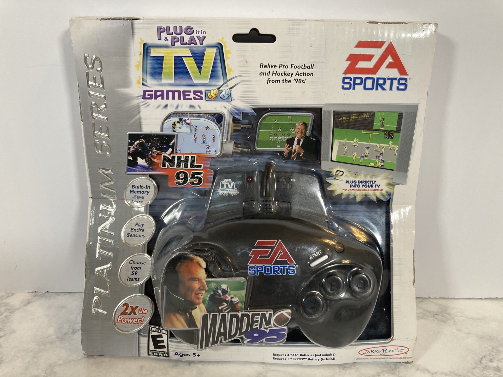 EA Sports TV Games Plug & Play Madden 95 & NHL 95 Jakks Pacific