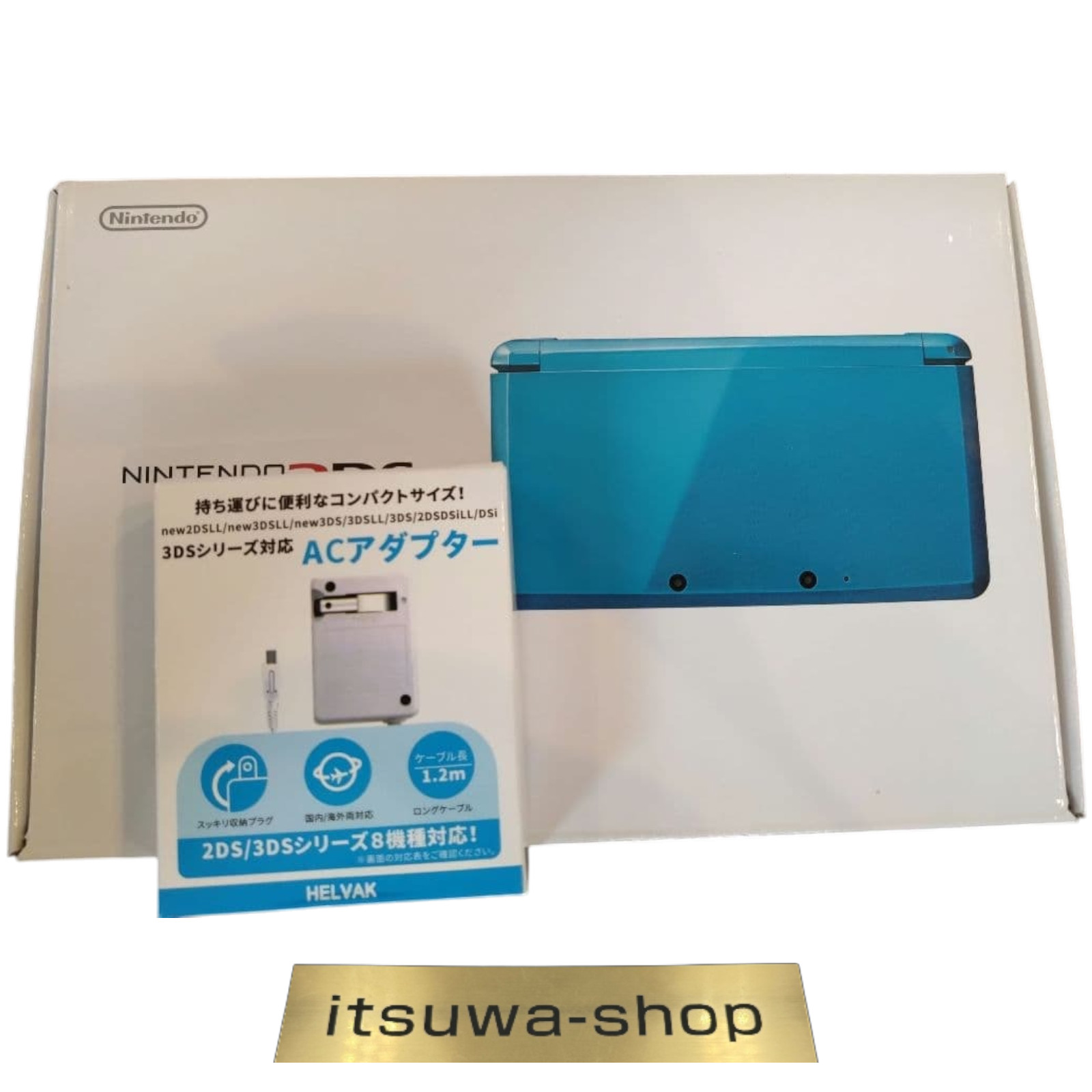 Nintendo 3DS console Light Blue tested Used w/BOX