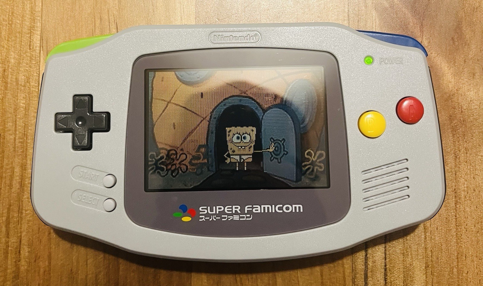 Gameboy Advance System- Nintendo- Handheld Console. Grey Multicolor Famicom