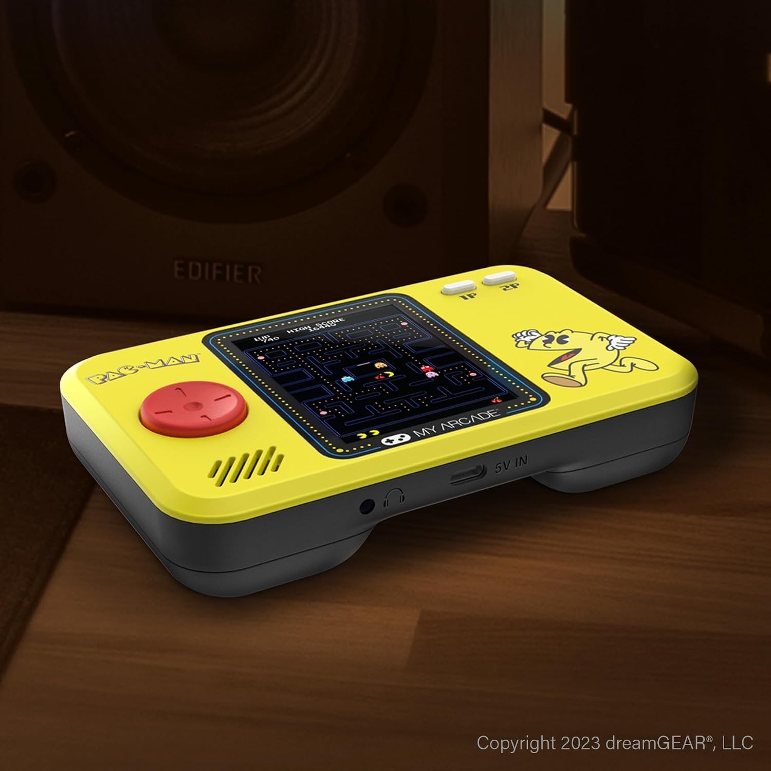 Official Pac-Man Pocket Player: Classic Mode, Travel Case, and Screen Protector