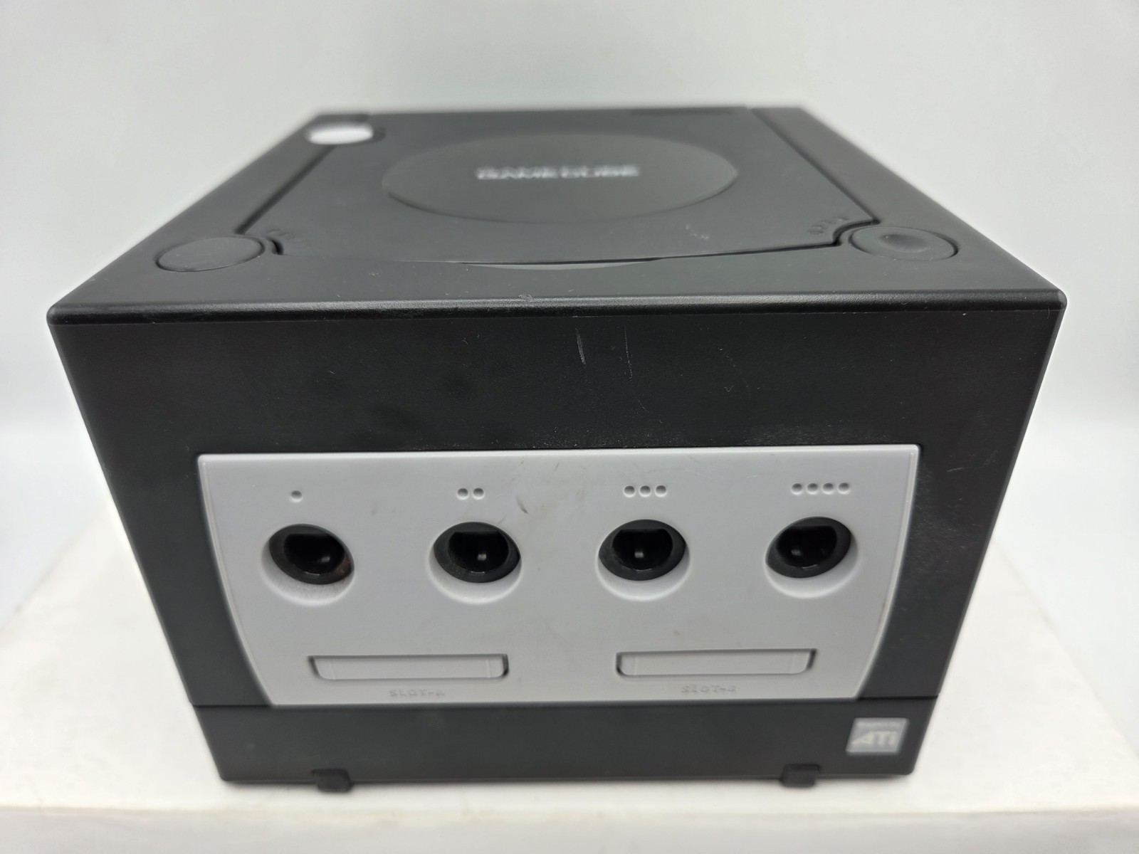 Nintendo GameCube DOL-001 Black System Console w/ 2 Controllers & Cords Tested