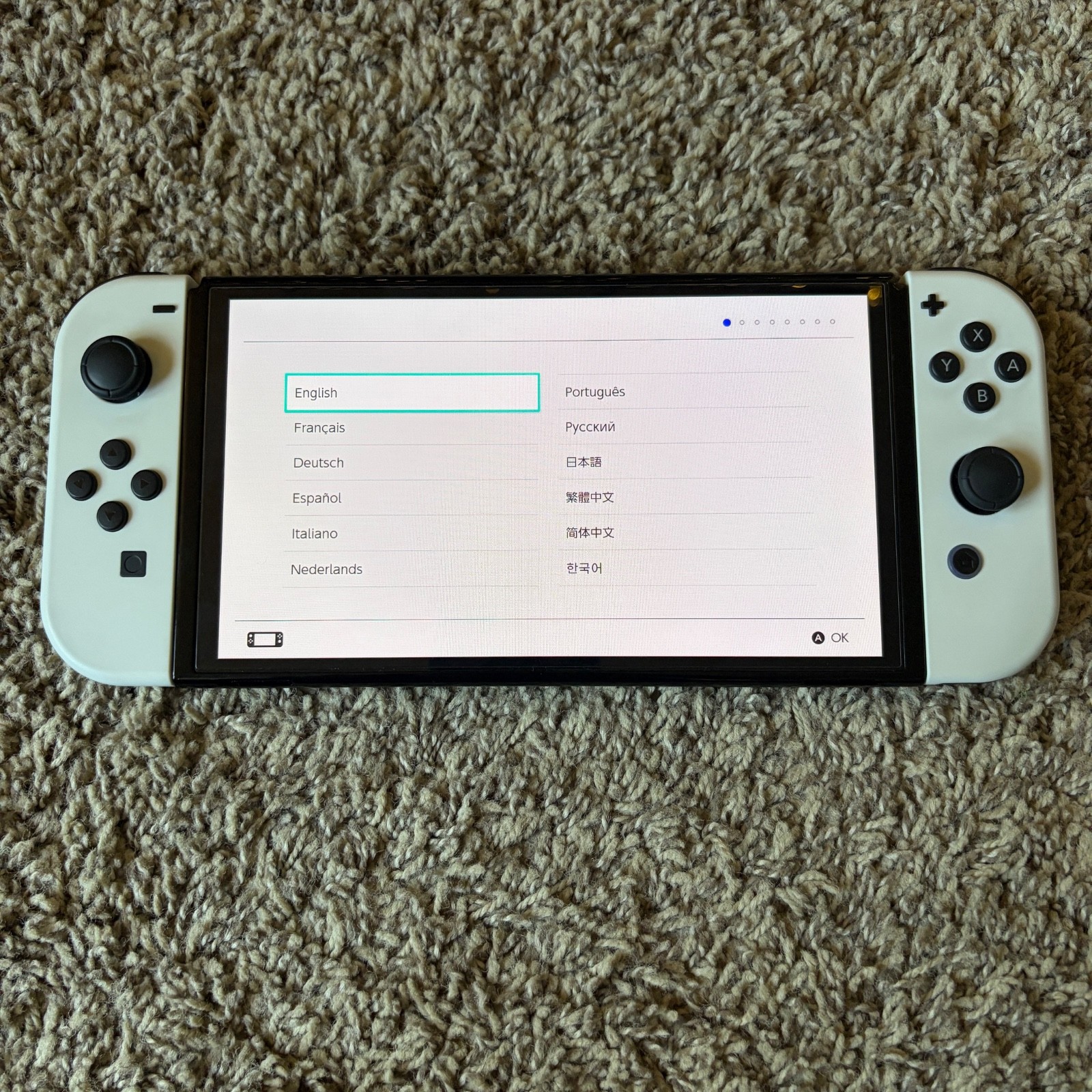 Nintendo Switch OLED 64GB Handheld Console – White with Case & All Accessories