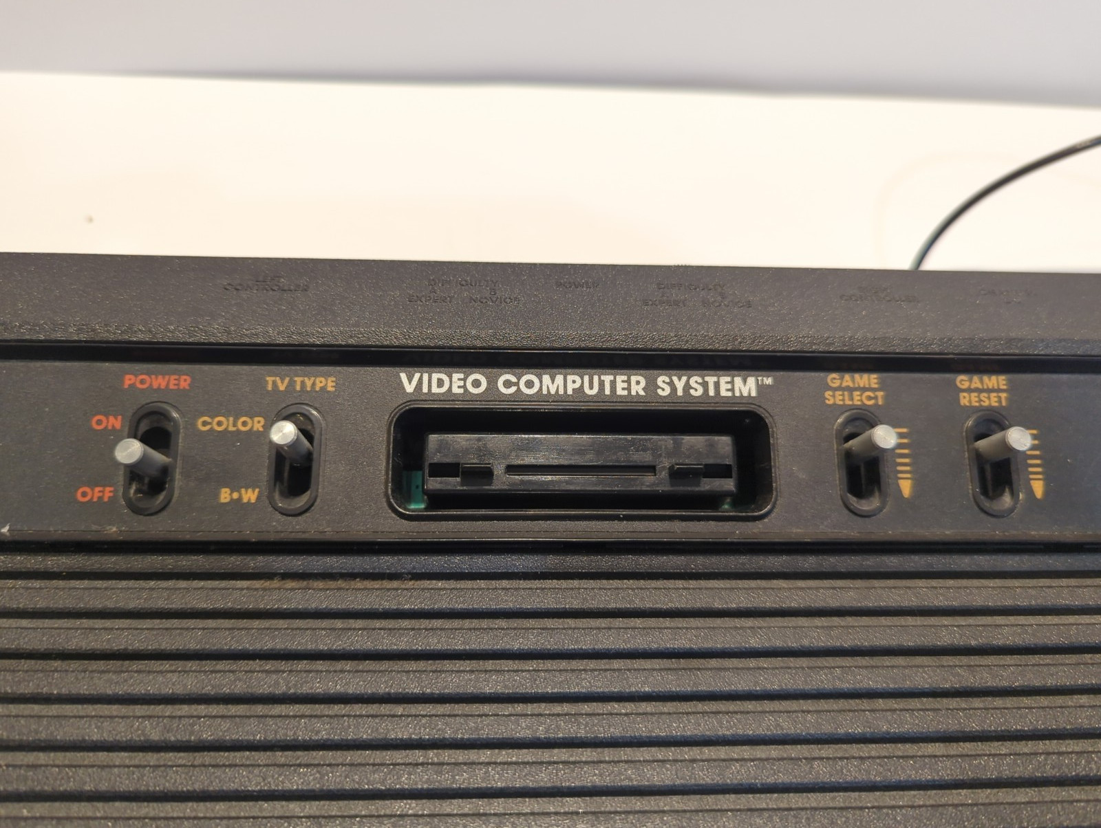 Atari 2600 Vader Black Console Bundle Cleaned Tested With 7 Games, two joysticks