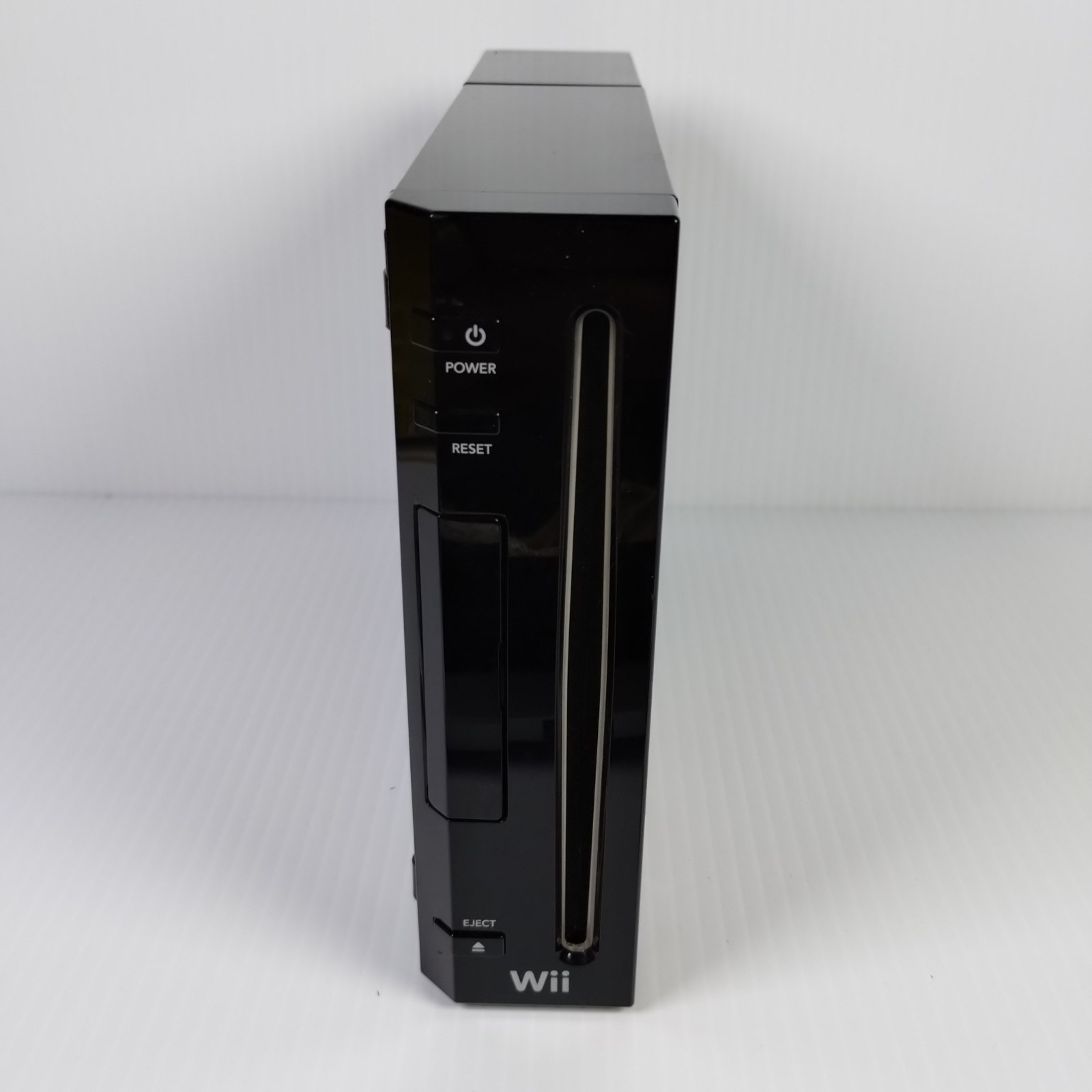 Nintendo Wii RVL-101 Black Console Bundle Controller Nunchuck Cords Sensor Works