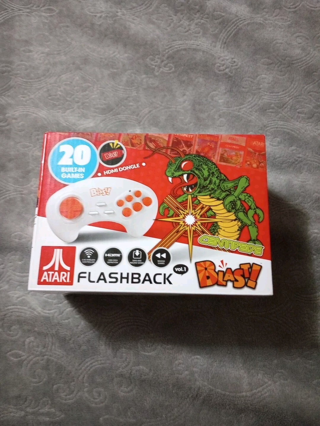 Atari Flashback Blast! HDMI Wireless Centipede 20 Built-In Video Games AtGames