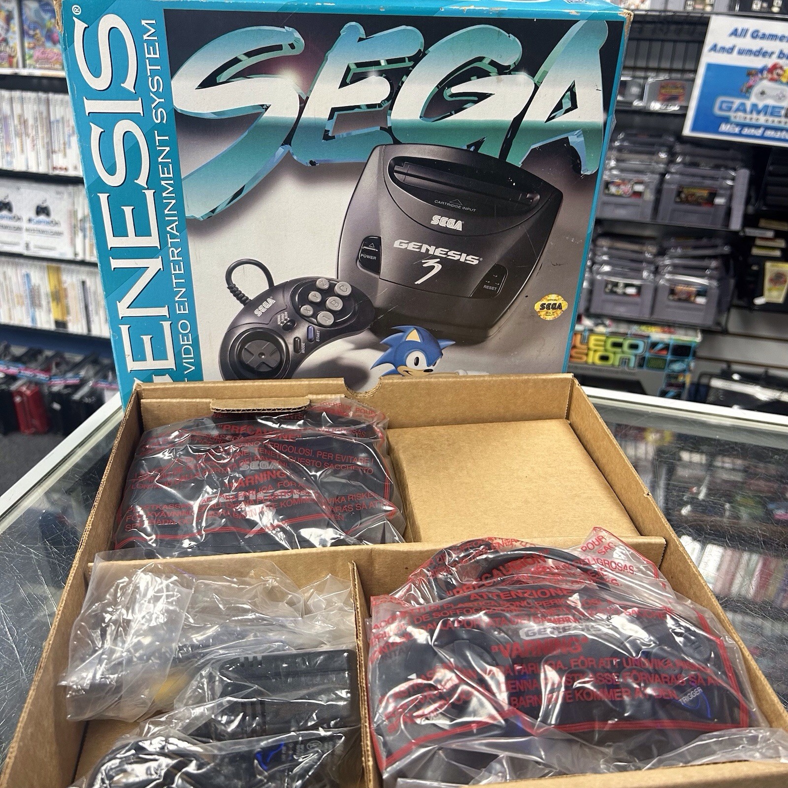 SEGA GENESIS MODEL 3 CONSOLE Open Box Never Played!