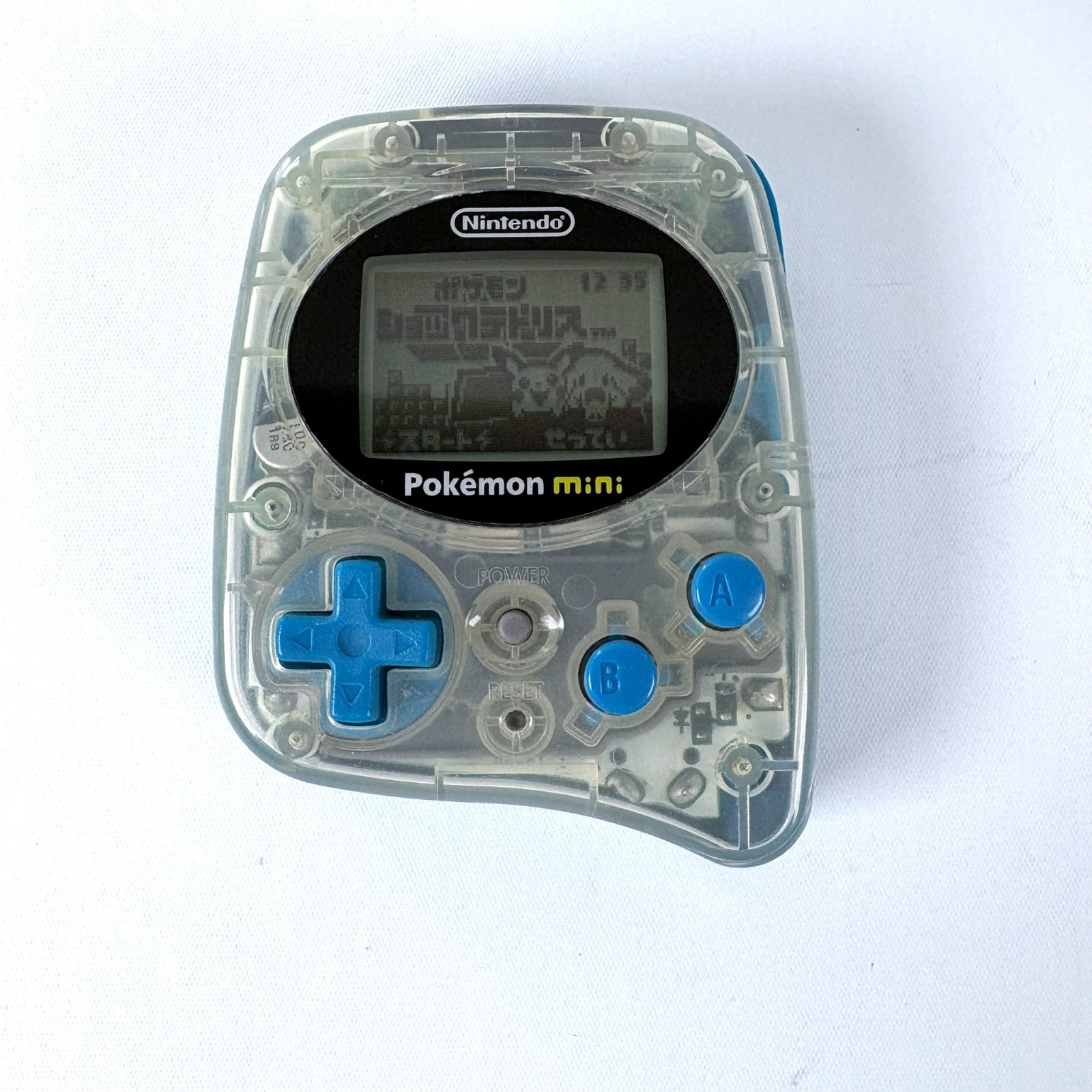 Nintendo Pokemon Mini Console Wooper Blue w/ Shock Tetris [Excellent]