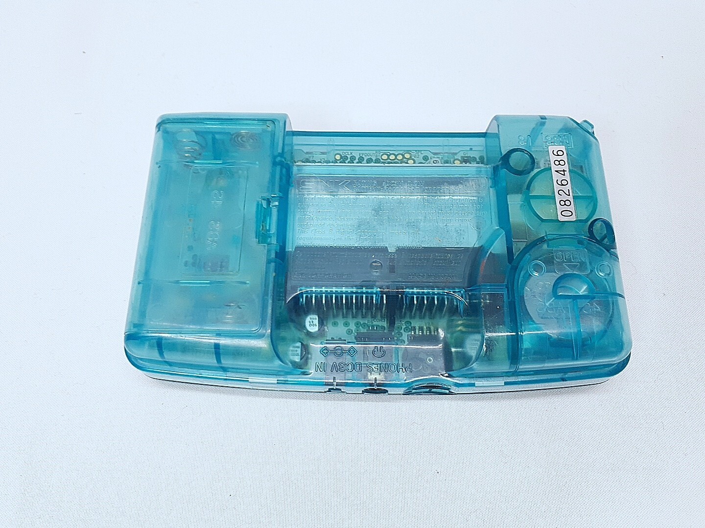 Neogeo Pocket Color Carbon Black Console SNK + battery Cracked Stick Tested