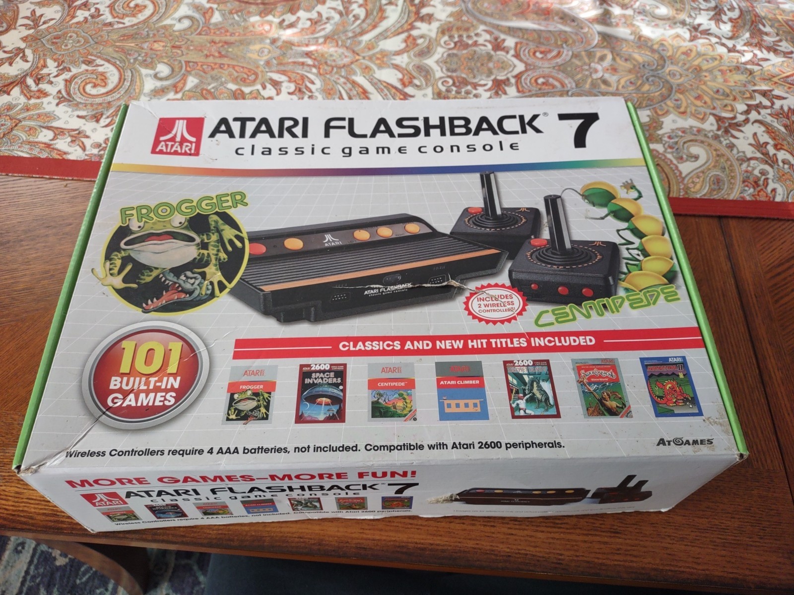 Atari Flashback 7 Classic Game Console – Black/Orange