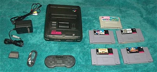 Super Nintendo Famicom SFC Custom Console w/8Bitdo Remote Controller and More!