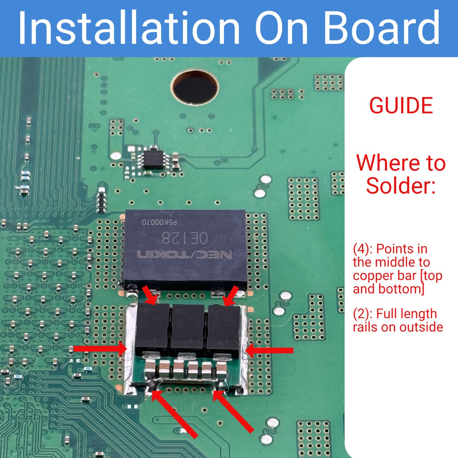 PS3 Tokin Capacitor Replacement (Tantalizers) W/Low AESR Caps [1 Unit] 1X.