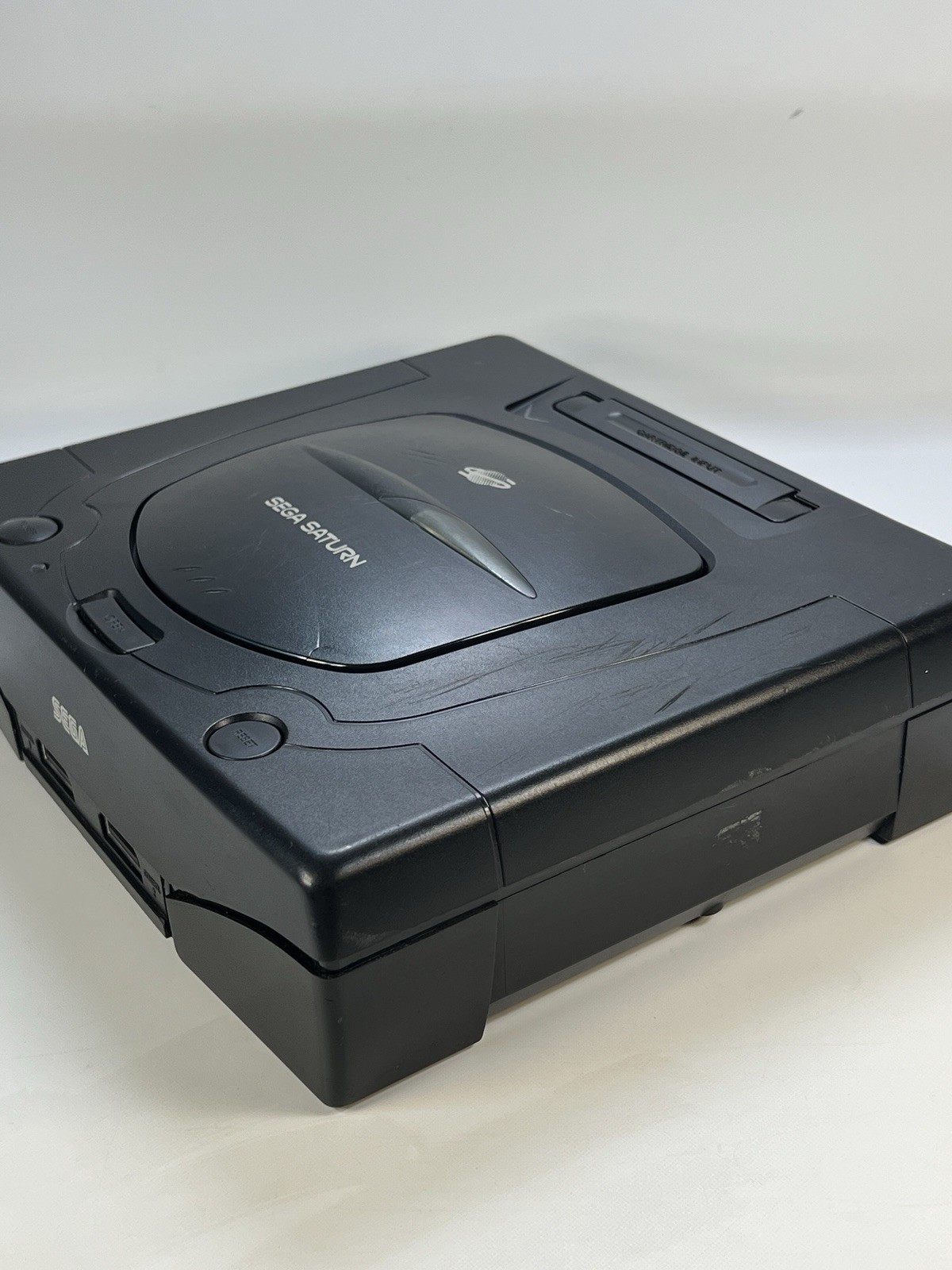 Sega Saturn Console Bundle w/ 2 Controllers & Tomb Raider Game Untested As-Is