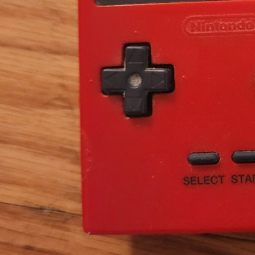 Nintendo Game Boy Pocket MGB-001 Red with Qix game – Tested & Working