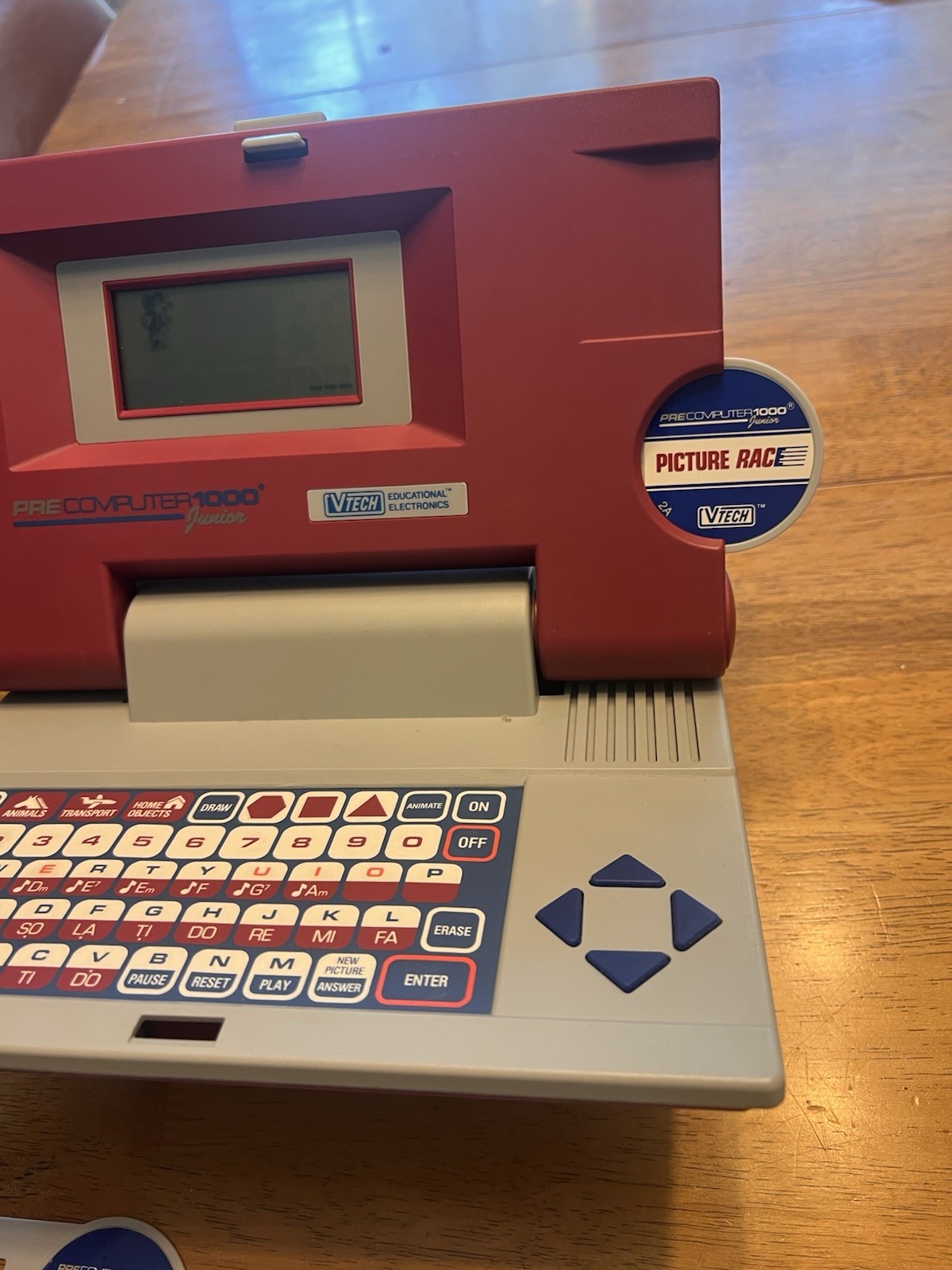 VTECH Pre Computer Junior 1000 Learning Educational Game 1990 Works Great!