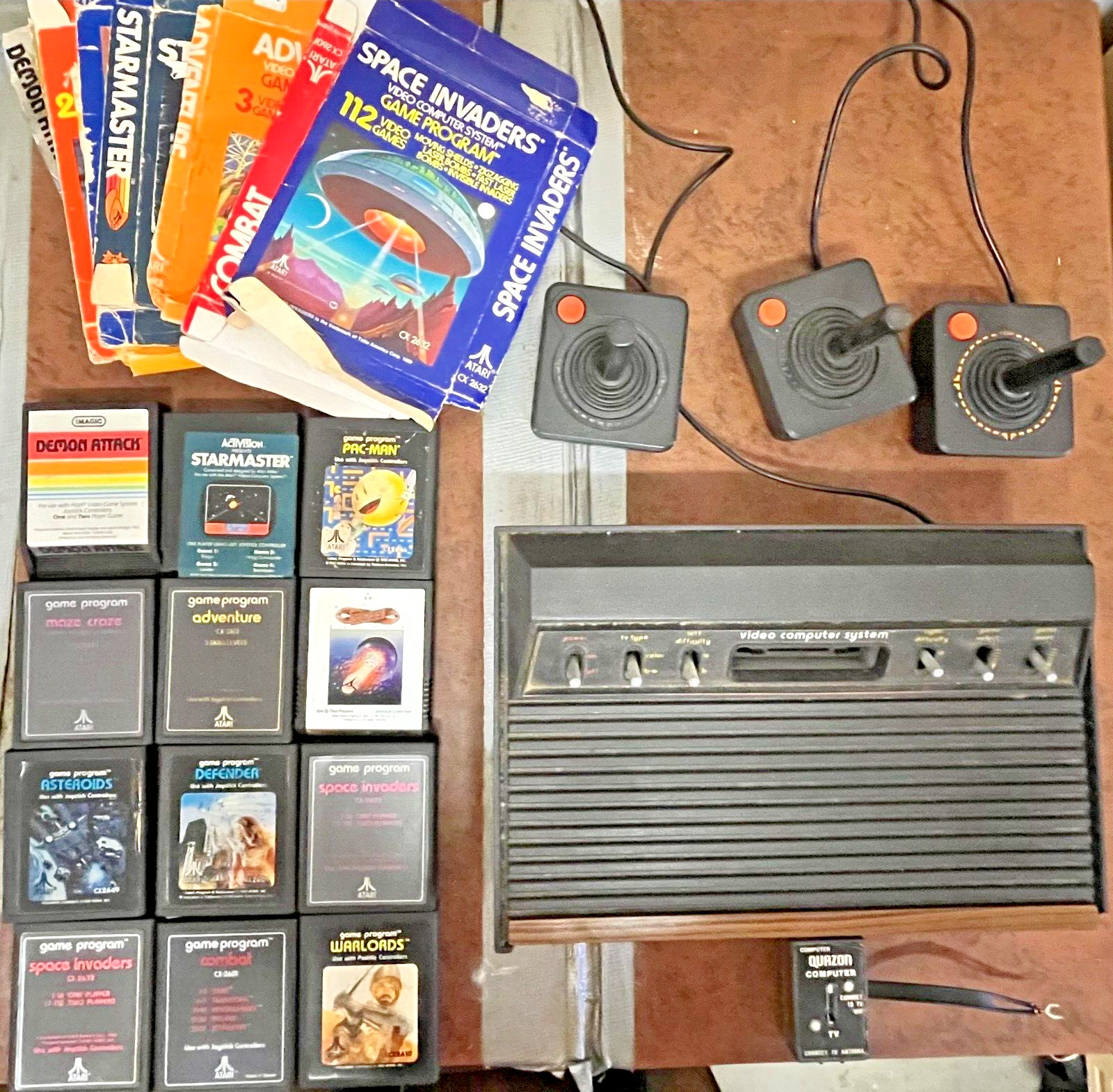 Vintage Atari Video Computer System WITH GAMES