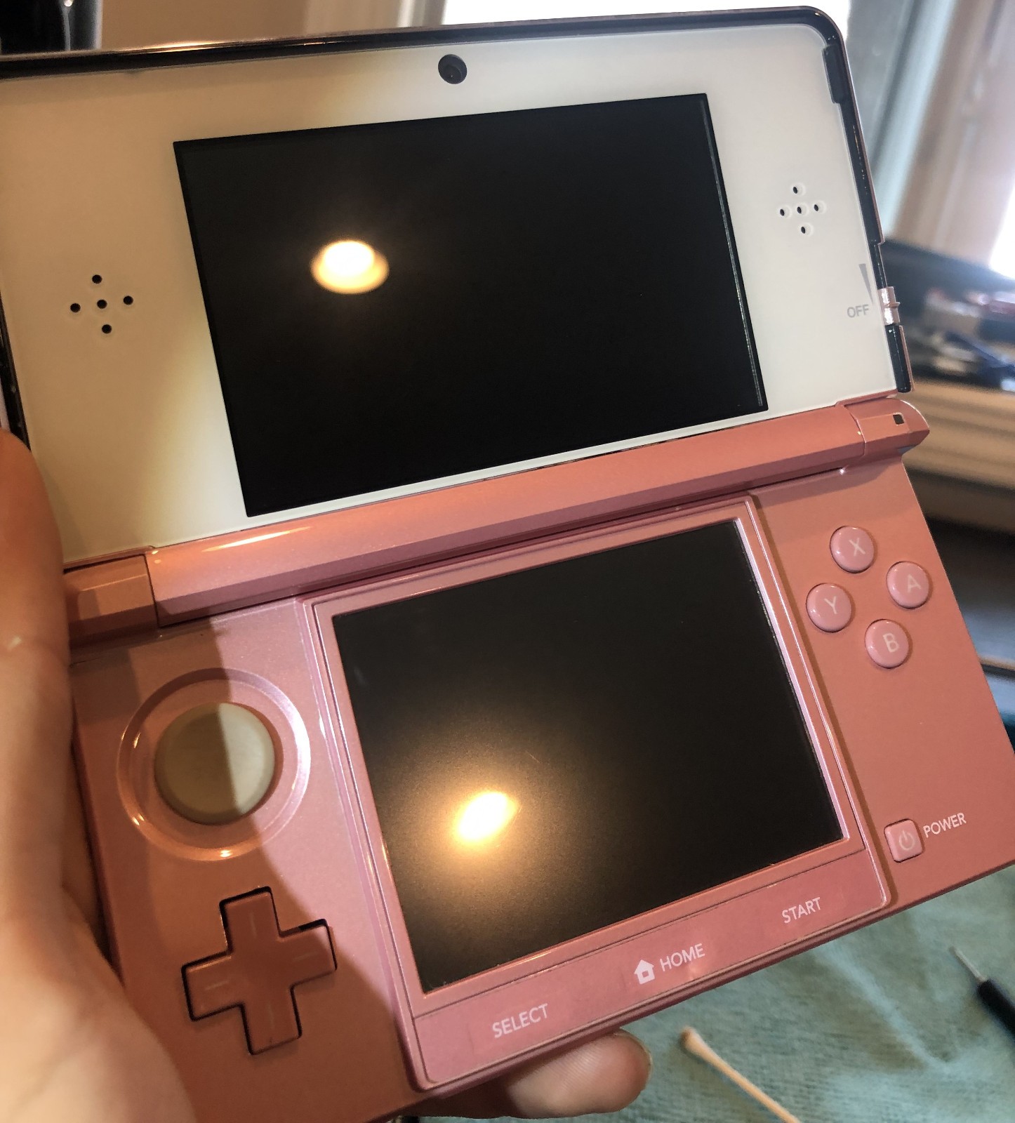 Nintendo 3DS Pearl Pink CTR-001 Console — Fully Tested w/Charger/Stylus