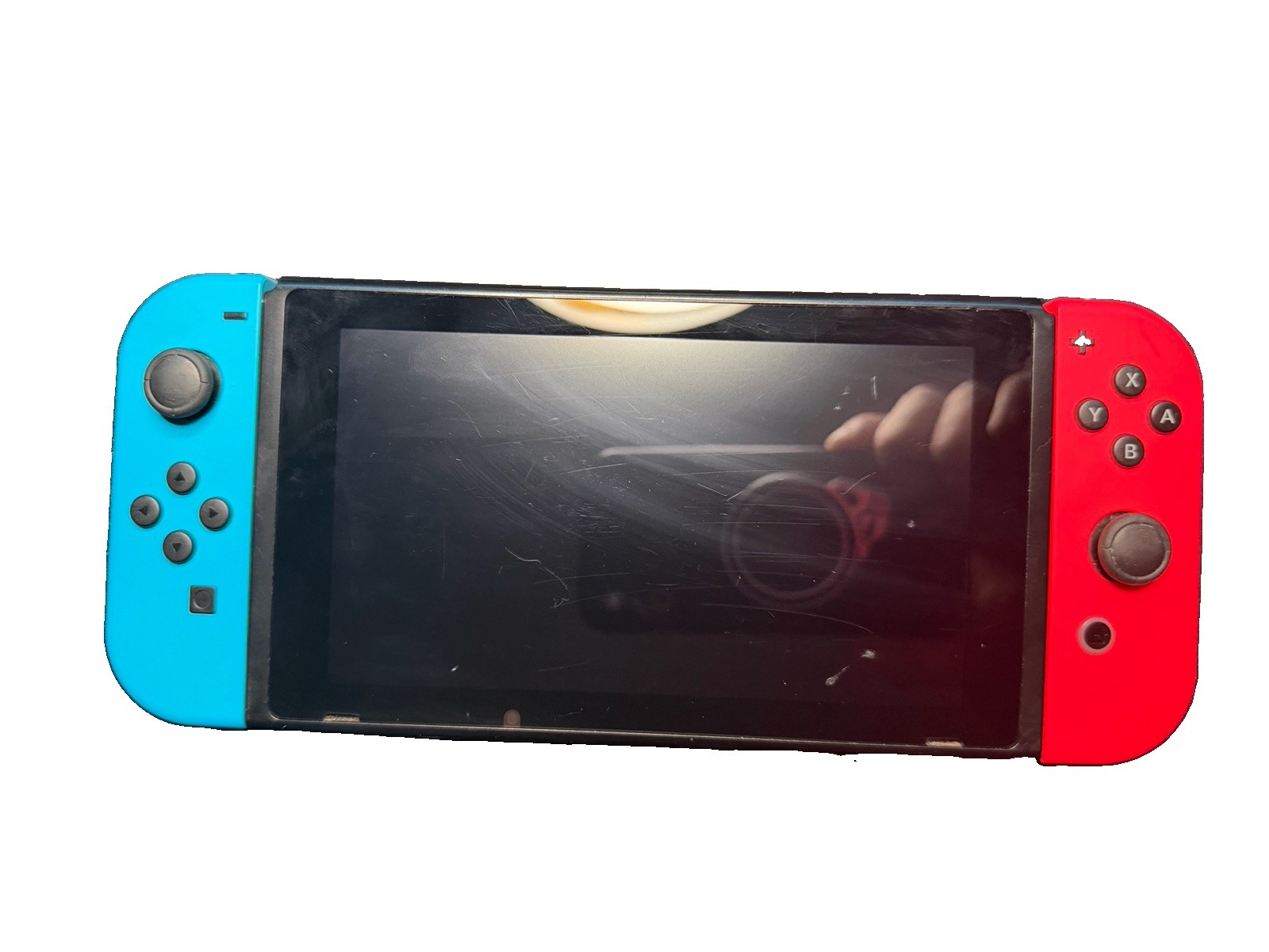 Nintendo Switch V2 Game Console – Black (HAC-001(-01) w/ OEM Blue/Red Joycon