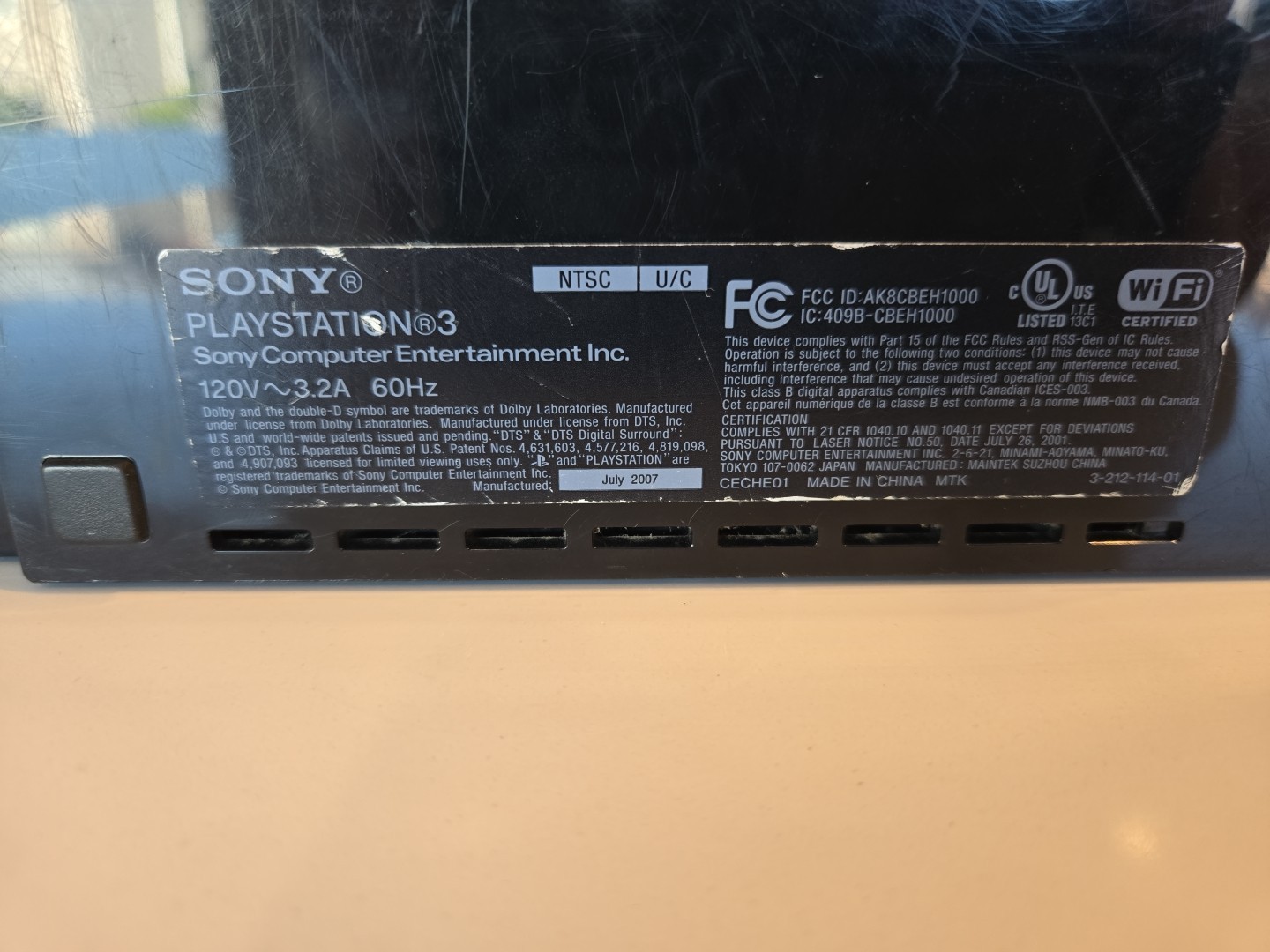 Sony PlayStation 3 | Backward Compatible CECHE01 | For Parts | YLOD
