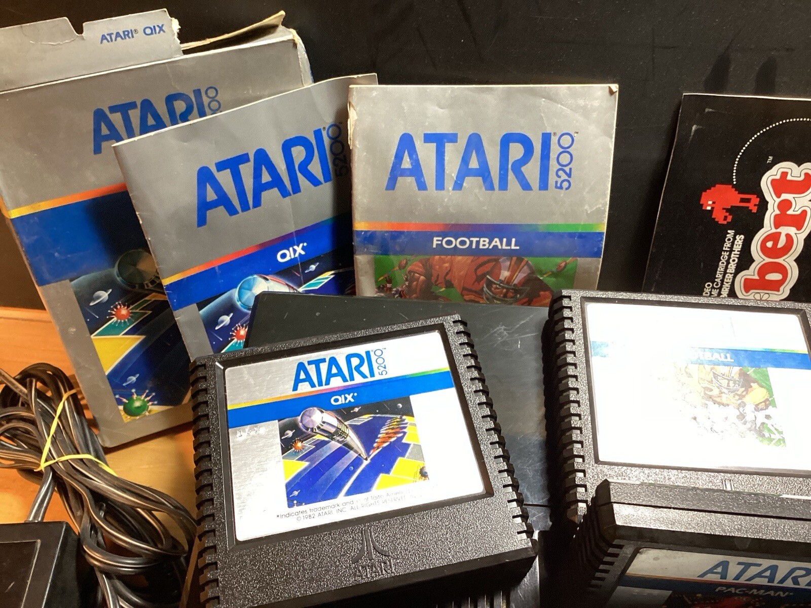 Atari 5200 Console Tested Working PAC Man Missile Command Super Breakout Footbal