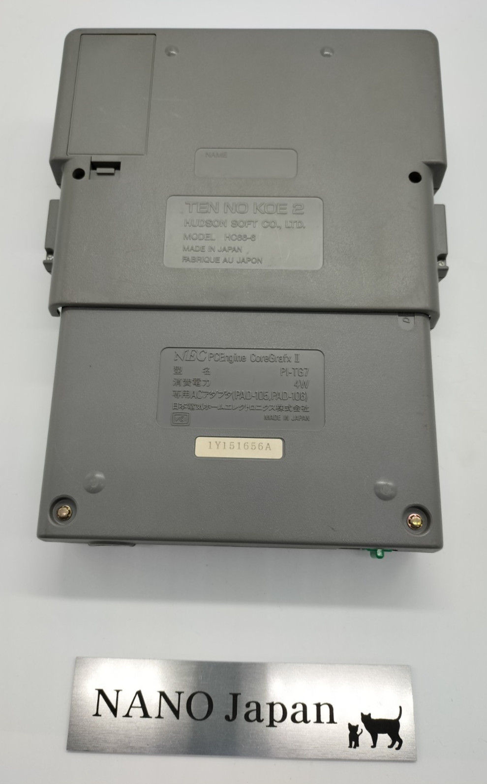 NEC PC Engine Coregrafx Ⅱ Console PI-TG7 Working Japan Used