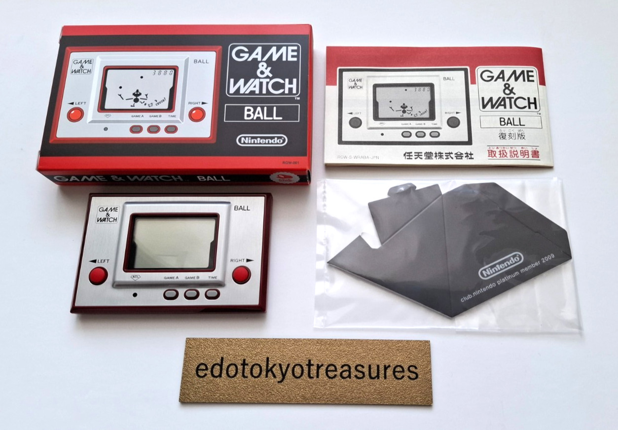 Nintendo Game & Watch Ball Club Nintendo Exclusive Premium Game TESTED w/Box