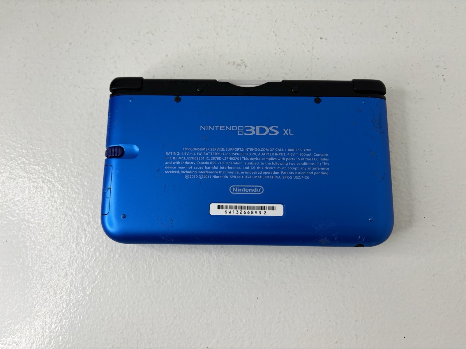 Nintendo 3DS XL Blue/Black Handheld System Wi-Fi w/ Game & OEM Charger Tested