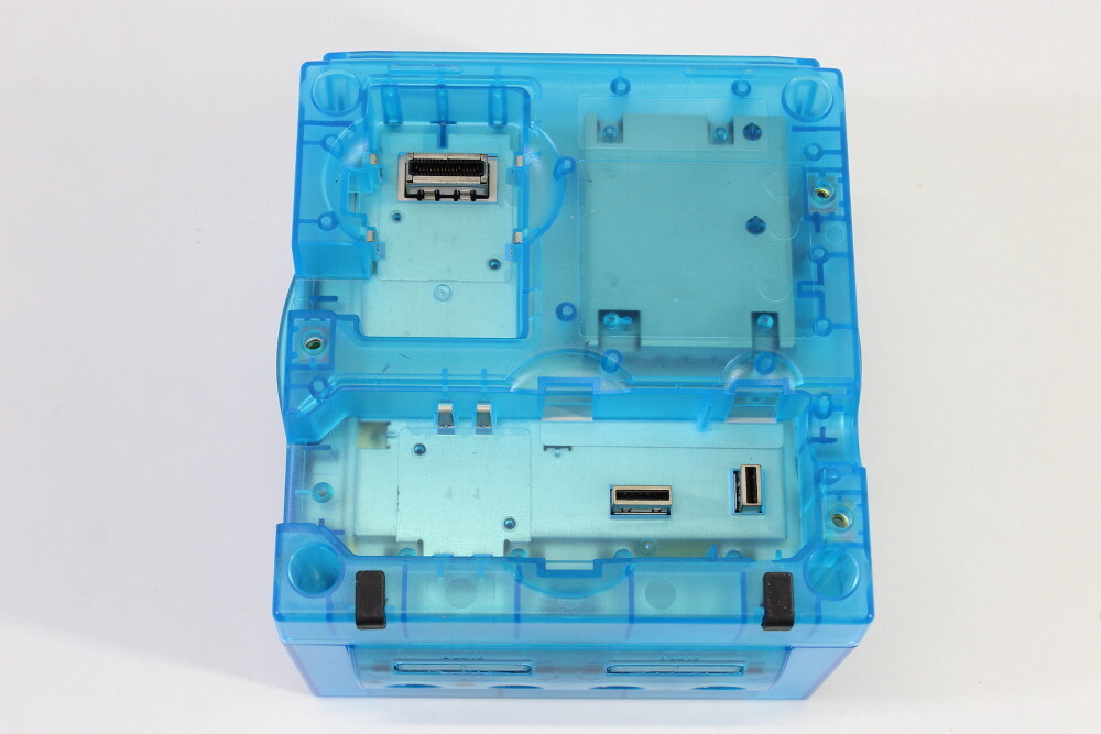 Nintendo Gamecube Console Clear Transparent Sky Ice Blue AC AV NTSC-U/C DOL-001