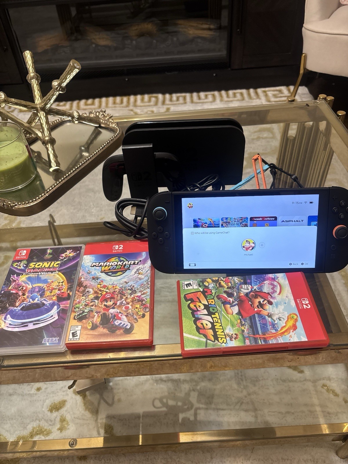 Nintendo Switch 2 + Mario Kart World & Mario Tennis Fever & Sonic Racing