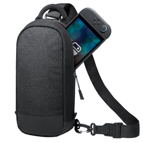 JETech Nintendo Switch 2 (2025) 7.9-inch Sling Shoulder Bag 8 Game Card Holder