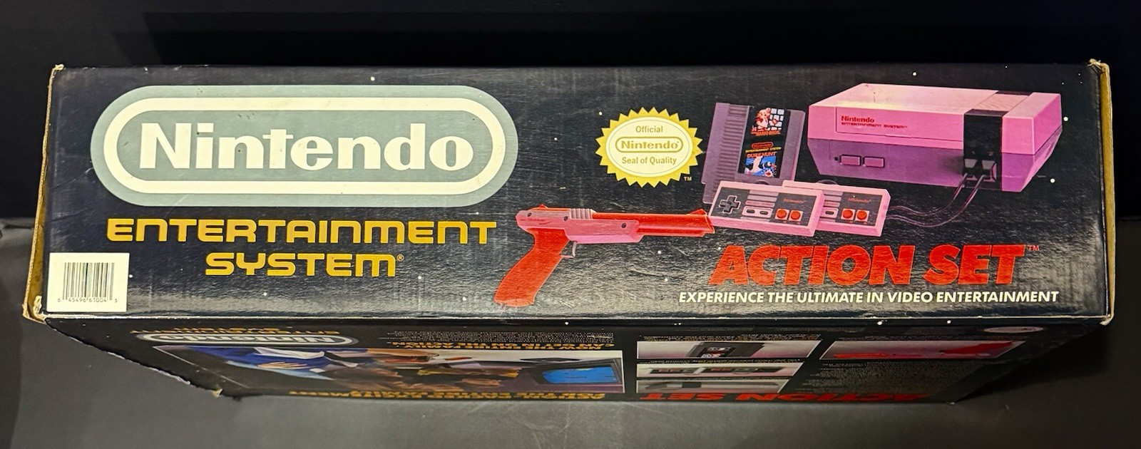 Nintendo NES Action Set Home Console Box & Styrofoam ONLY Good Condition