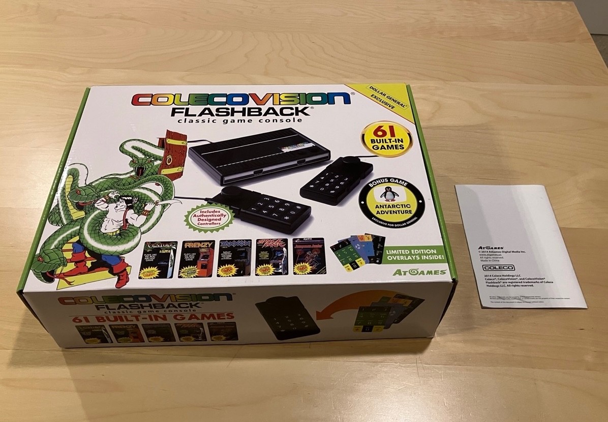 Colecovision Flashback Dollar General Edition 61 Games with Box Tested