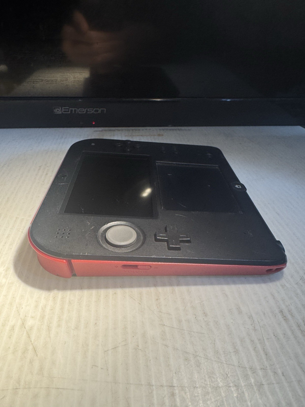 Nintendo 2DS Red Black Handheld System Tested Works