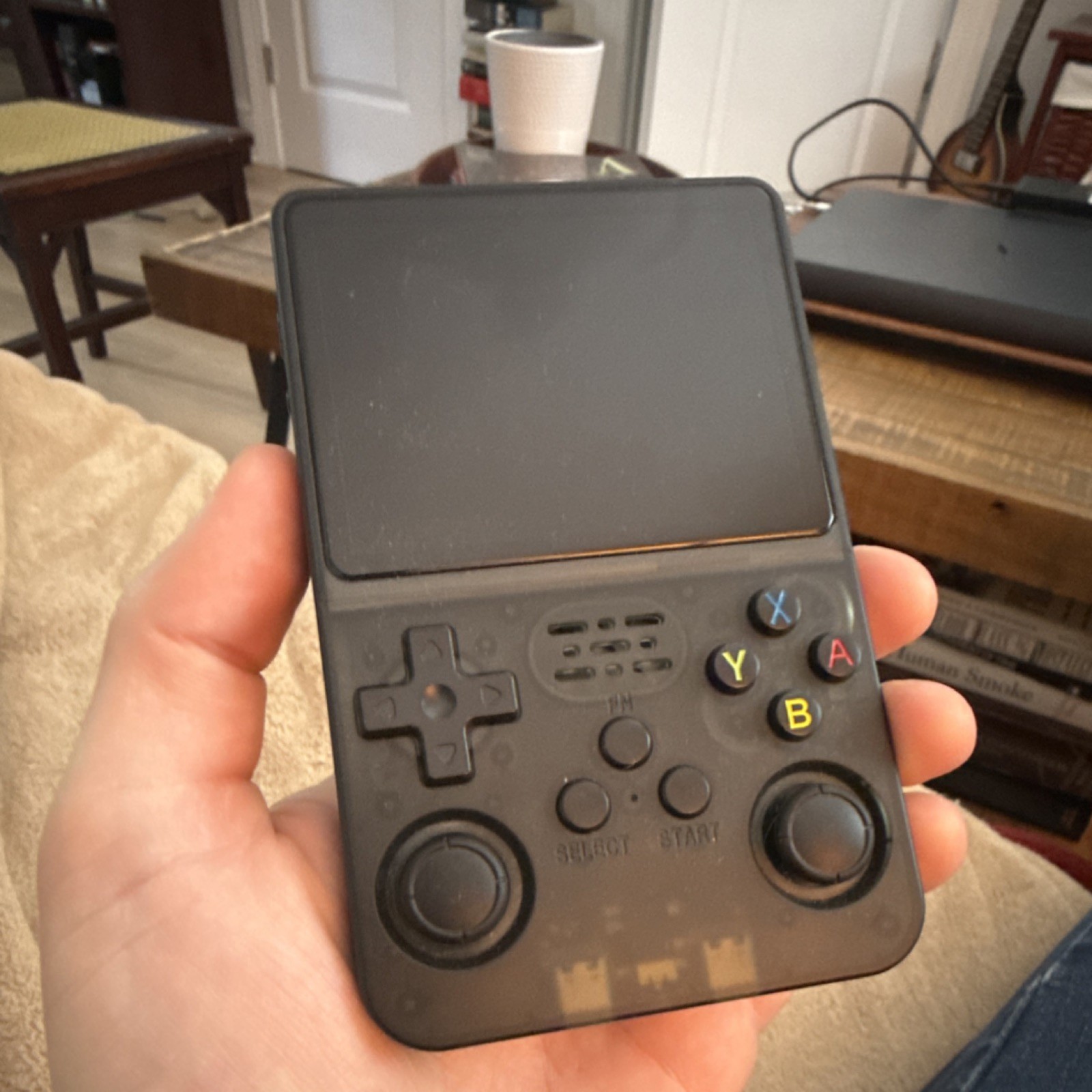 R36S Retro Handheld Video Game Console Black Built-in Battery Headphone Jack