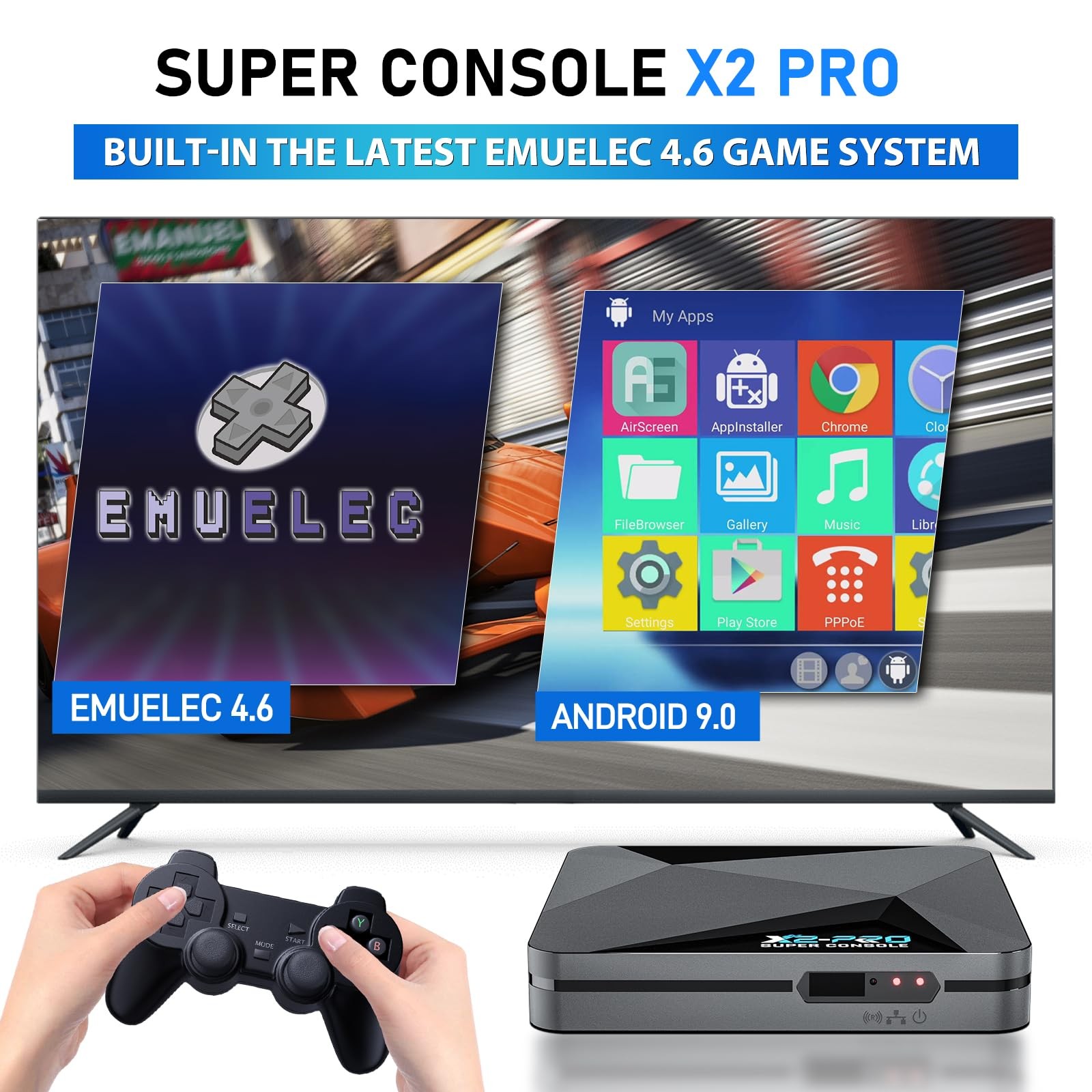 Retro Game Console Super Console X2 Pro Built-in 65000+ Games, Video Game Con…
