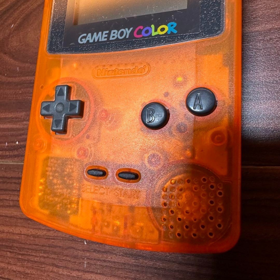Game Boy Color Clear Orange & Clear Black Console IGamtem Number 4572