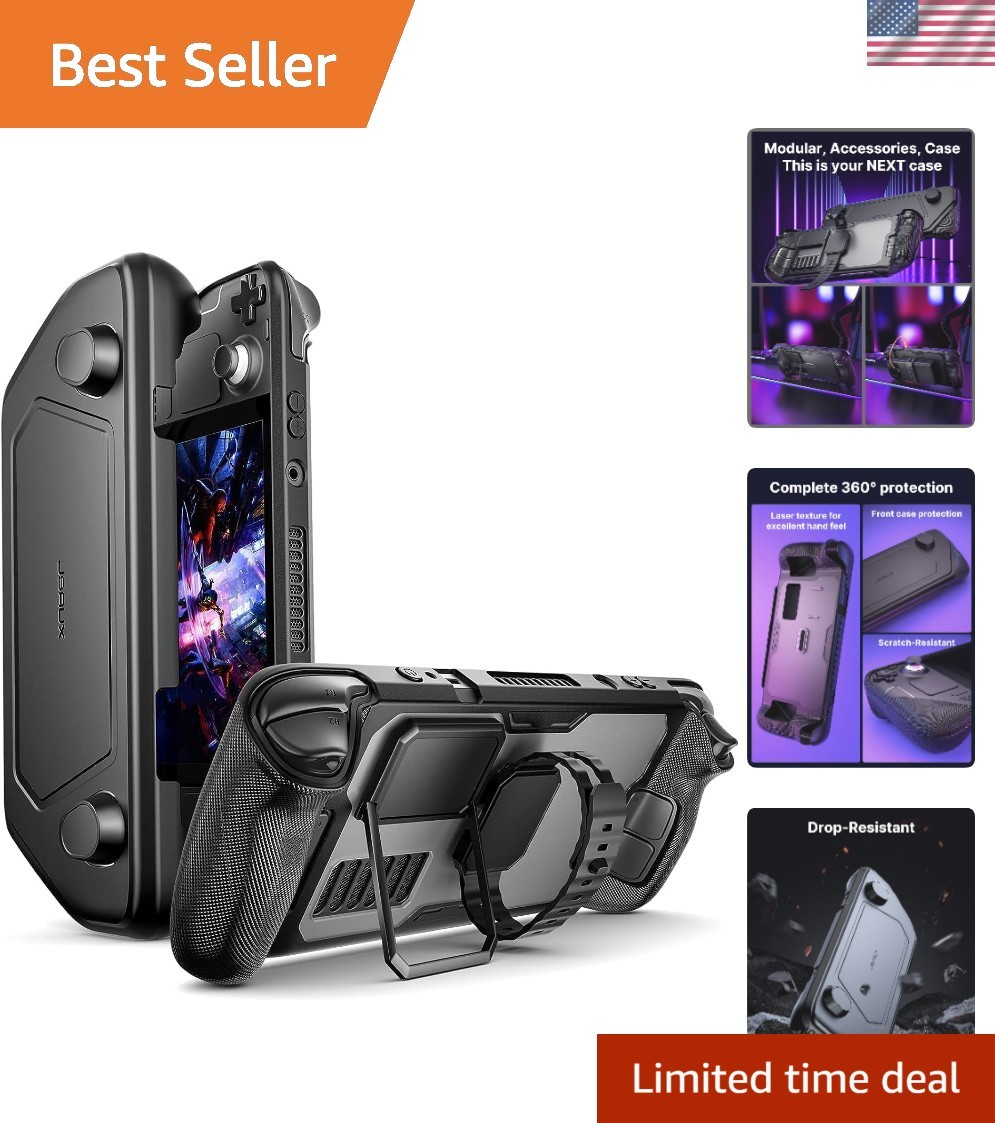 Steam Deck Protective Case with Anti-Slip Design and Metal Support – Basic Set