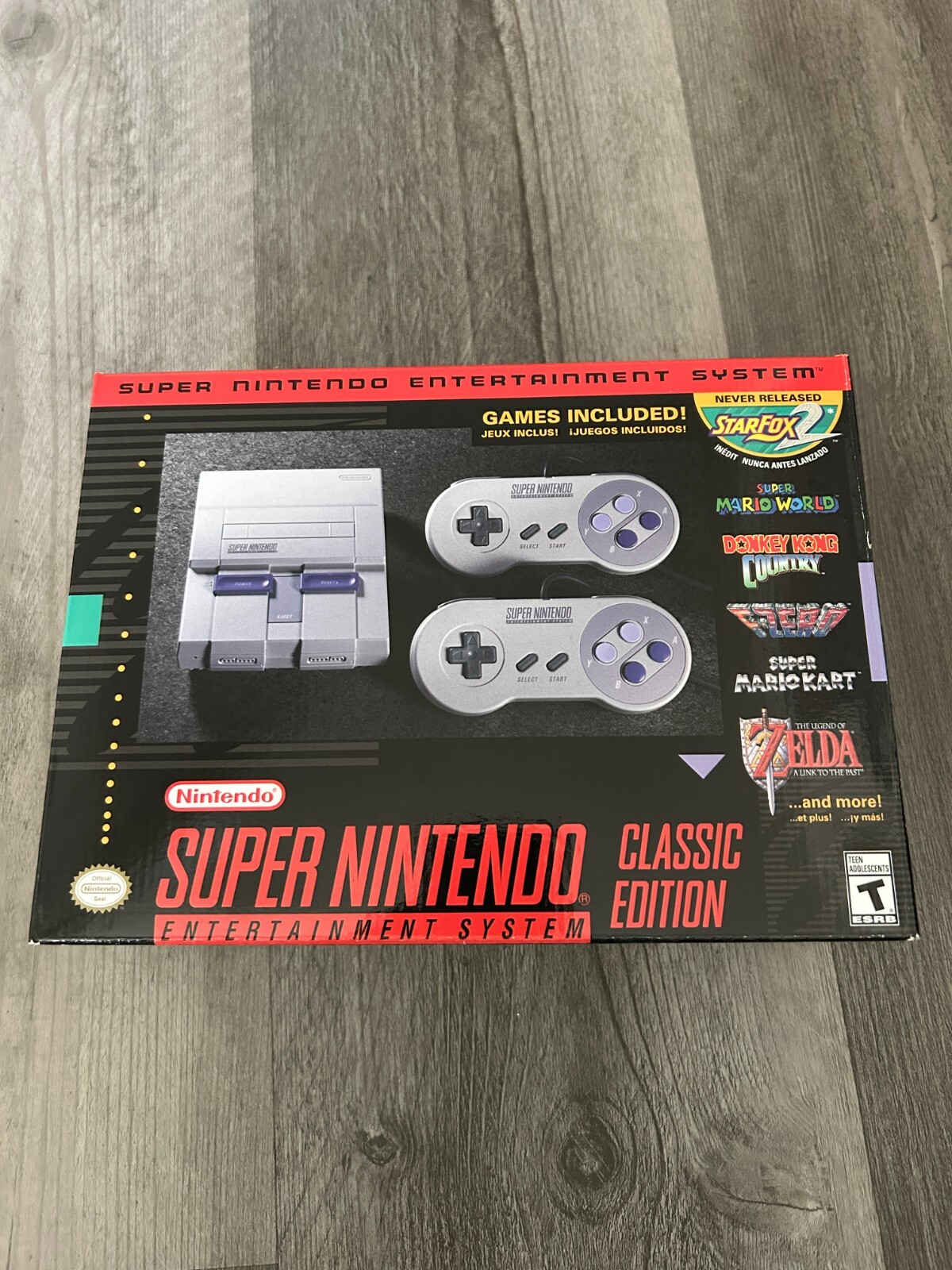 OPEN Box Super Nintendo Classic Mini Entertainment System SNES 21 Games
