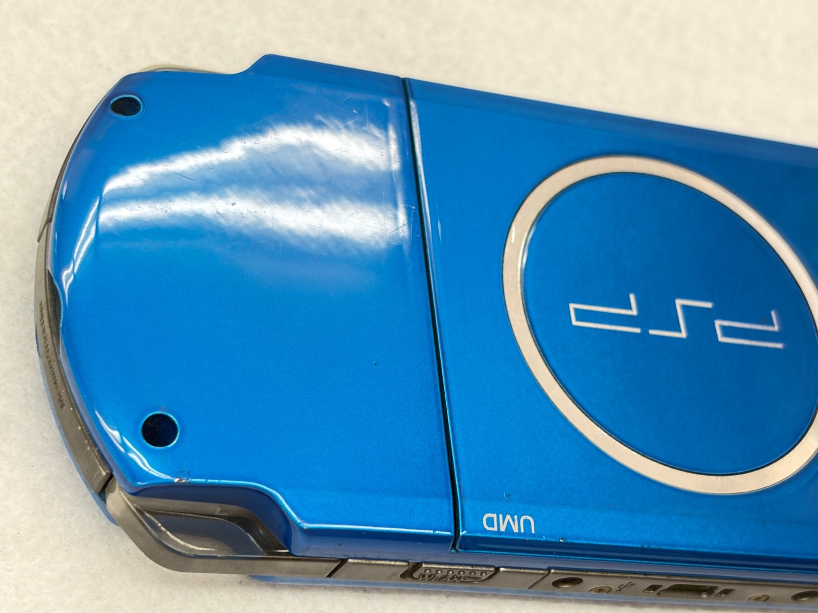 TESTED SONY PSP 3000 BLUE Console + Charger + battery + 3 game Region free 4GB