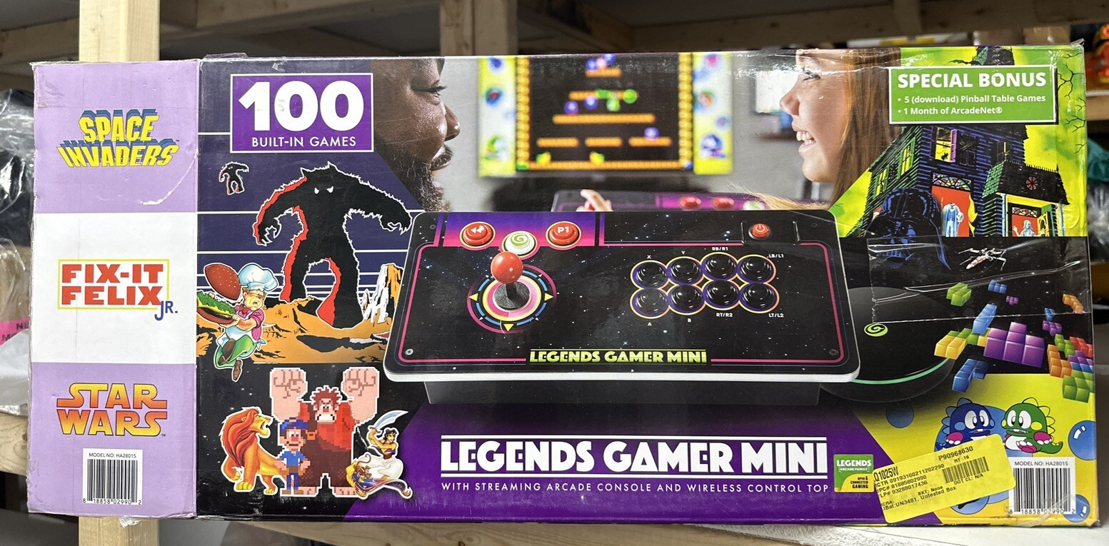 At Games Legends Gamer Mini Arcade Console – 100 Games- NOT WIRELESS