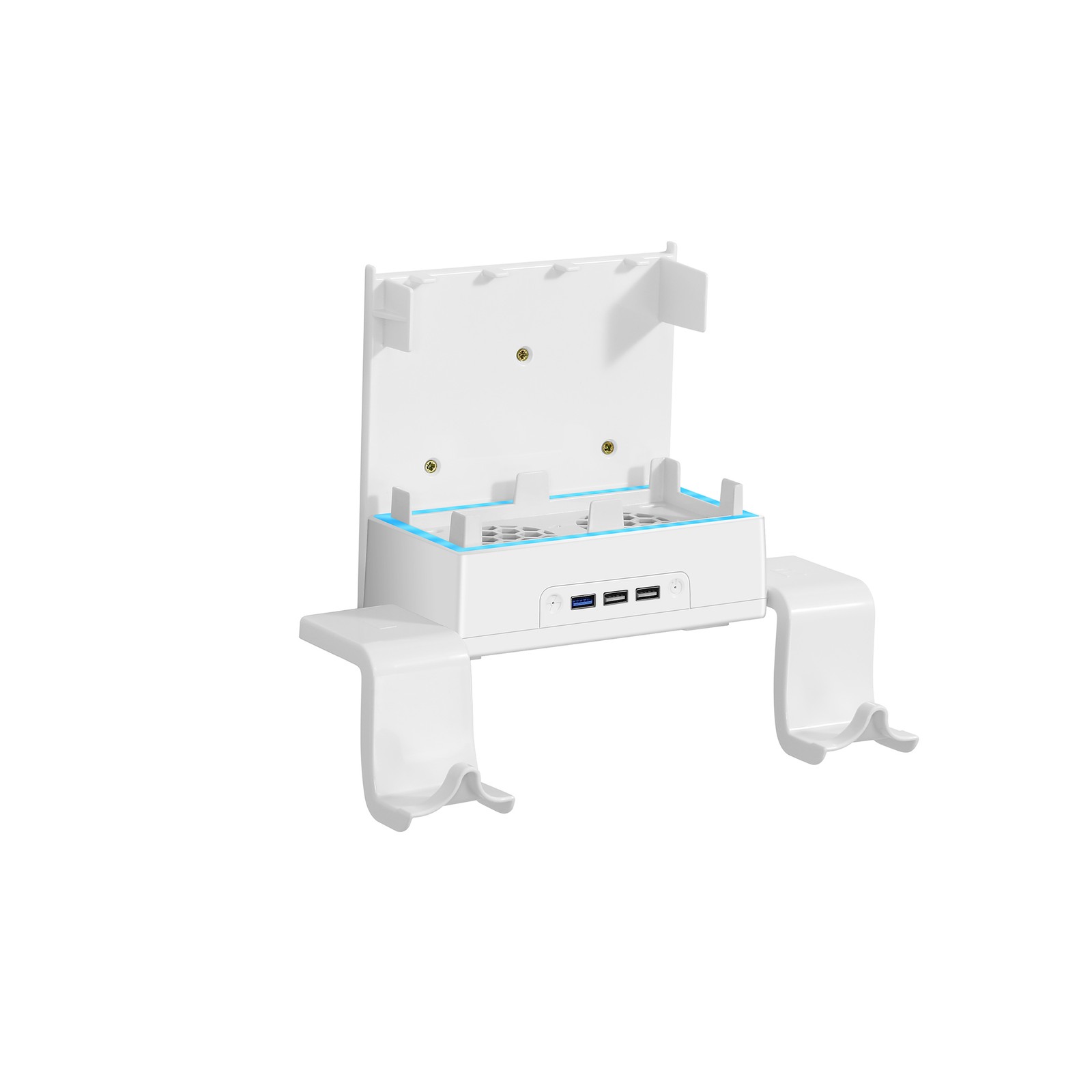 For Xbox Series S Controlle Wall Mount Holder Bracket with Dual Cooling Fan