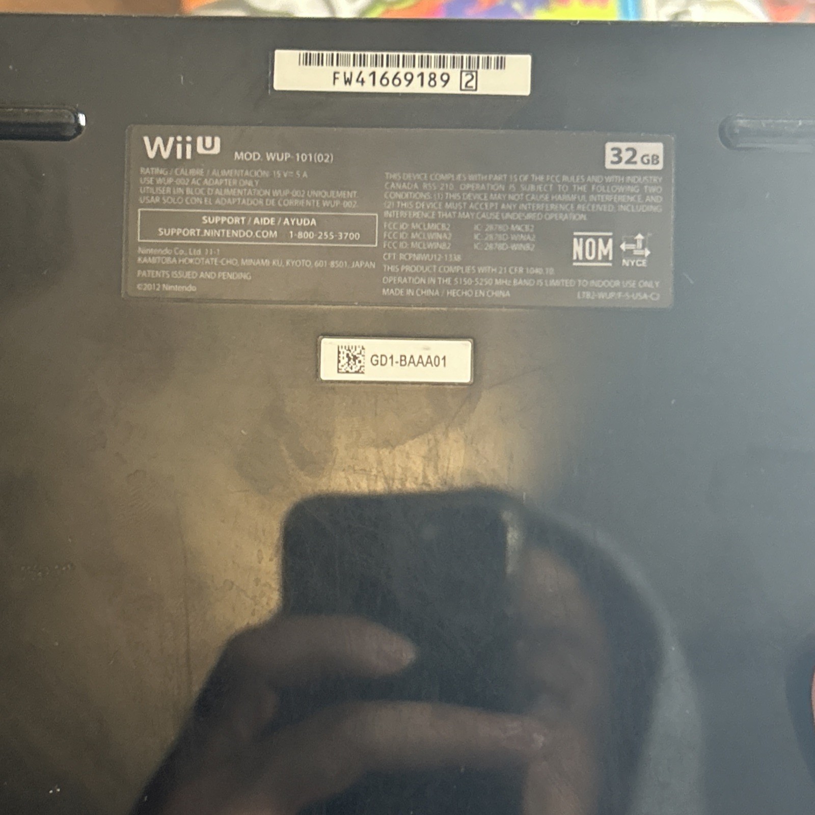 Wii U Console Gamepad Black Complete Set All Cords Games & Charging Cable & Dock