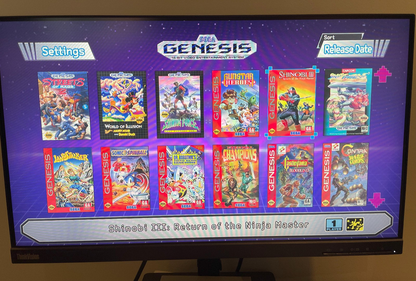 Genuine Sega Genesis Mini Classic MK-16000 – Tested, Console Only