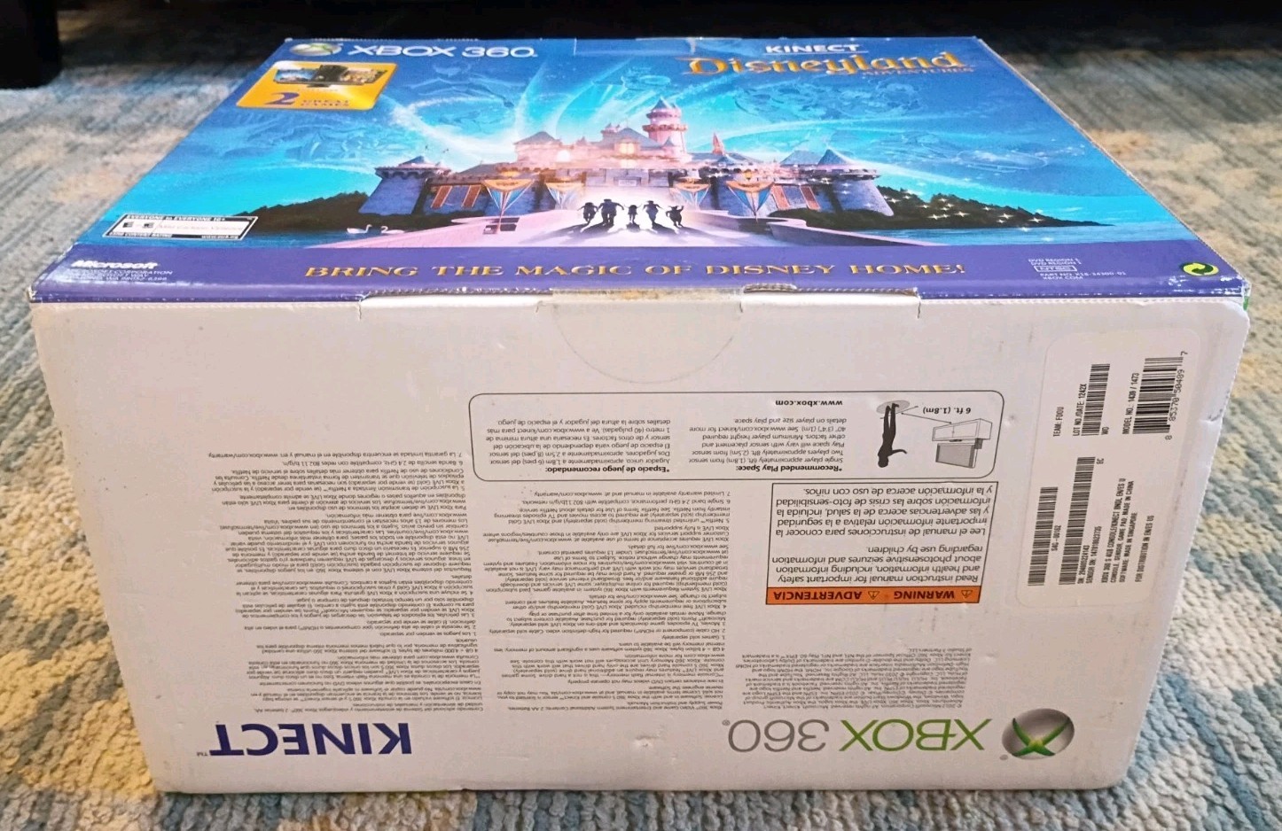Microsoft Xbox 360 Kinect Disneyland Adventures Bundle Slim 4GB Black Console