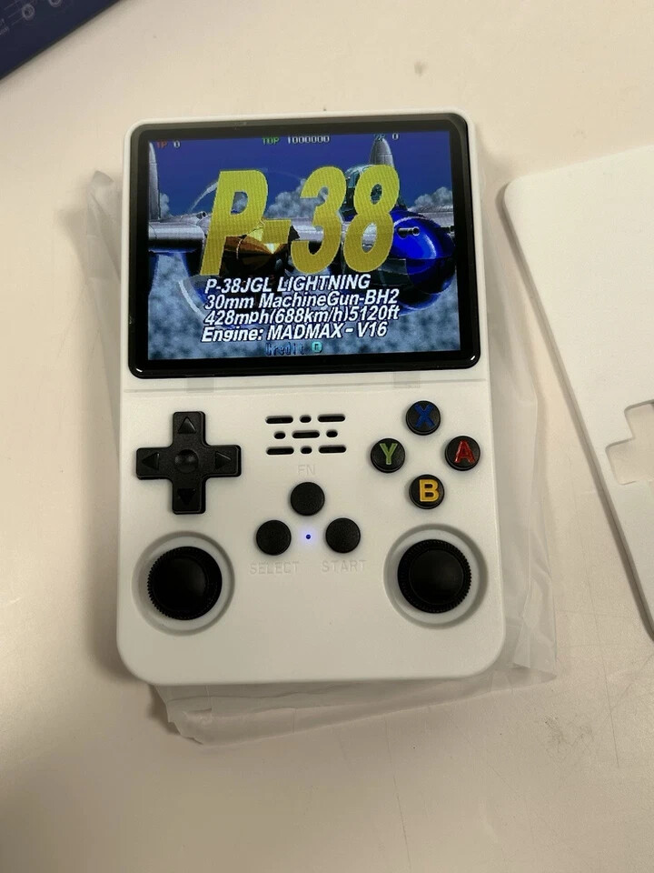 R36S 3.5″ Handheld Retro Game Console, Portable, Built-In Rechargeable